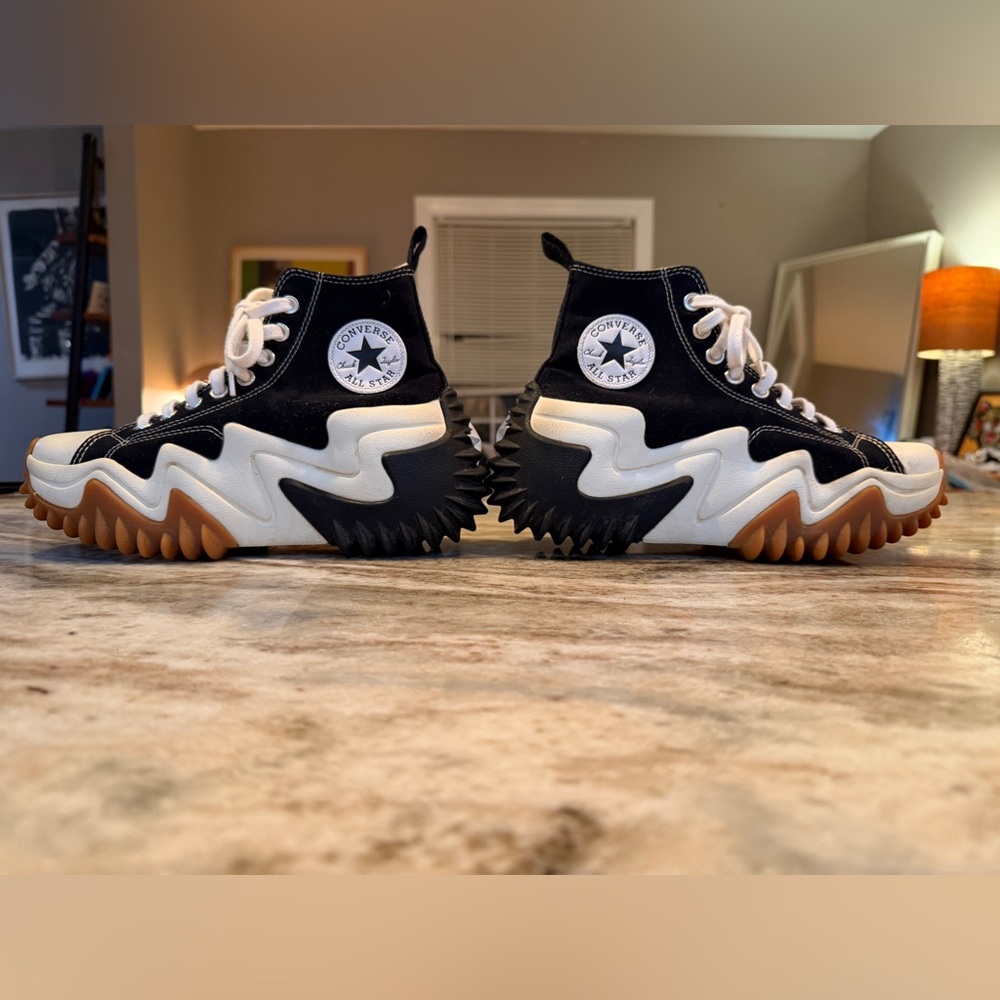 Converse Women High-Top Sneakers - Black, White, and Brown